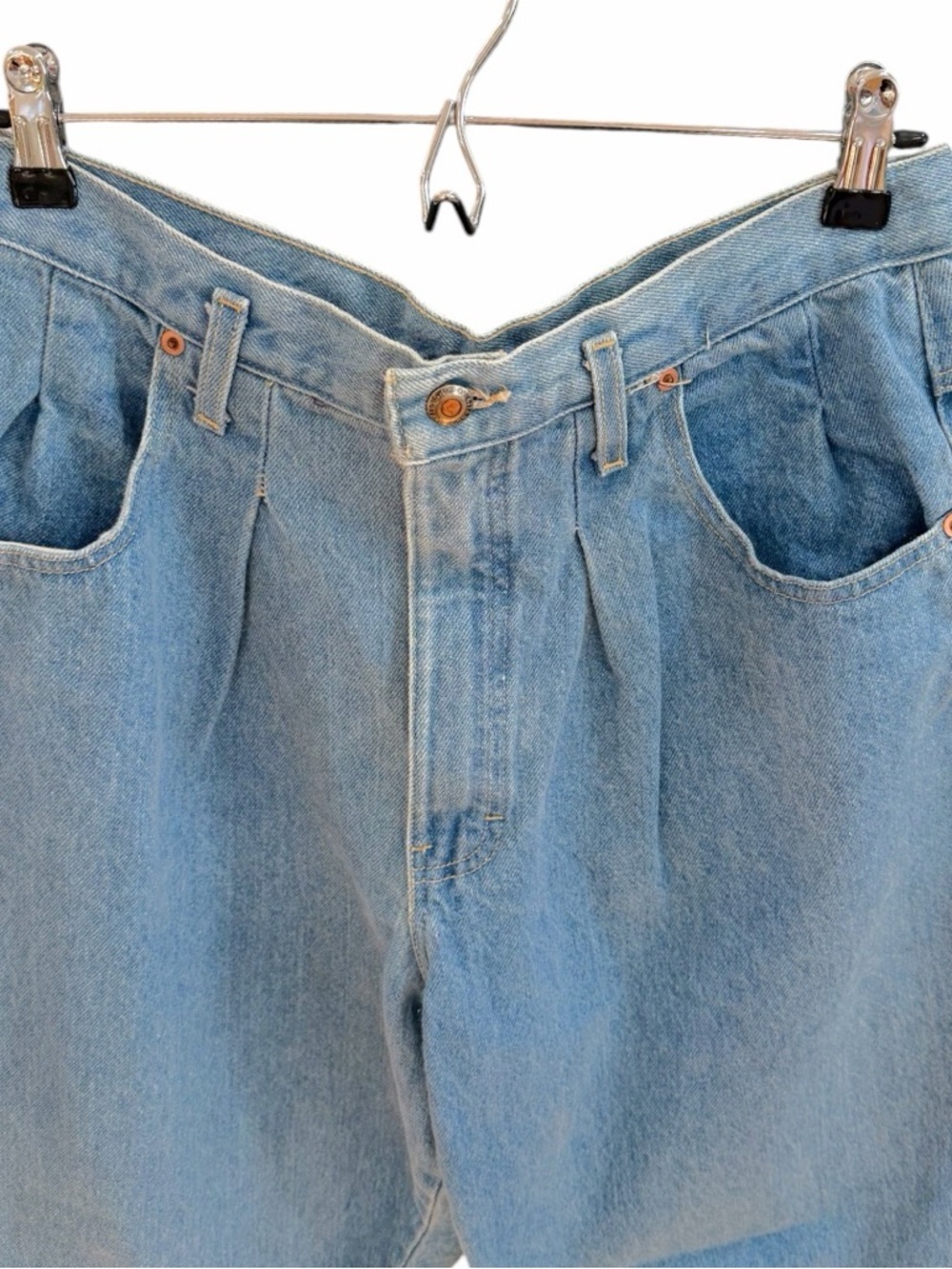 VTG 90s P.S. Gitano High Rise Pleated Mom Jeans | 16S Fits Modern 12 - Picture 3 of 14
